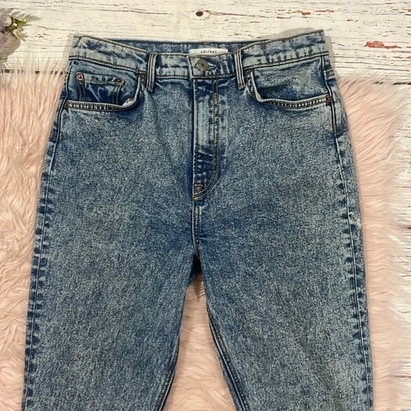 Grlfrnd Reed In Easy Street High Rise Slim Jeans Stone Wash - Picture 6 of 10